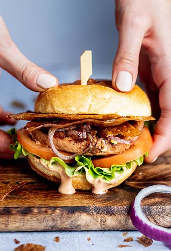 veganer Bacon Burger veganer Bacon Burger