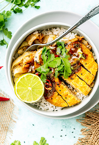 Katsu-Schnitzel-Bowl Katsu-Schnitzel-Bowl