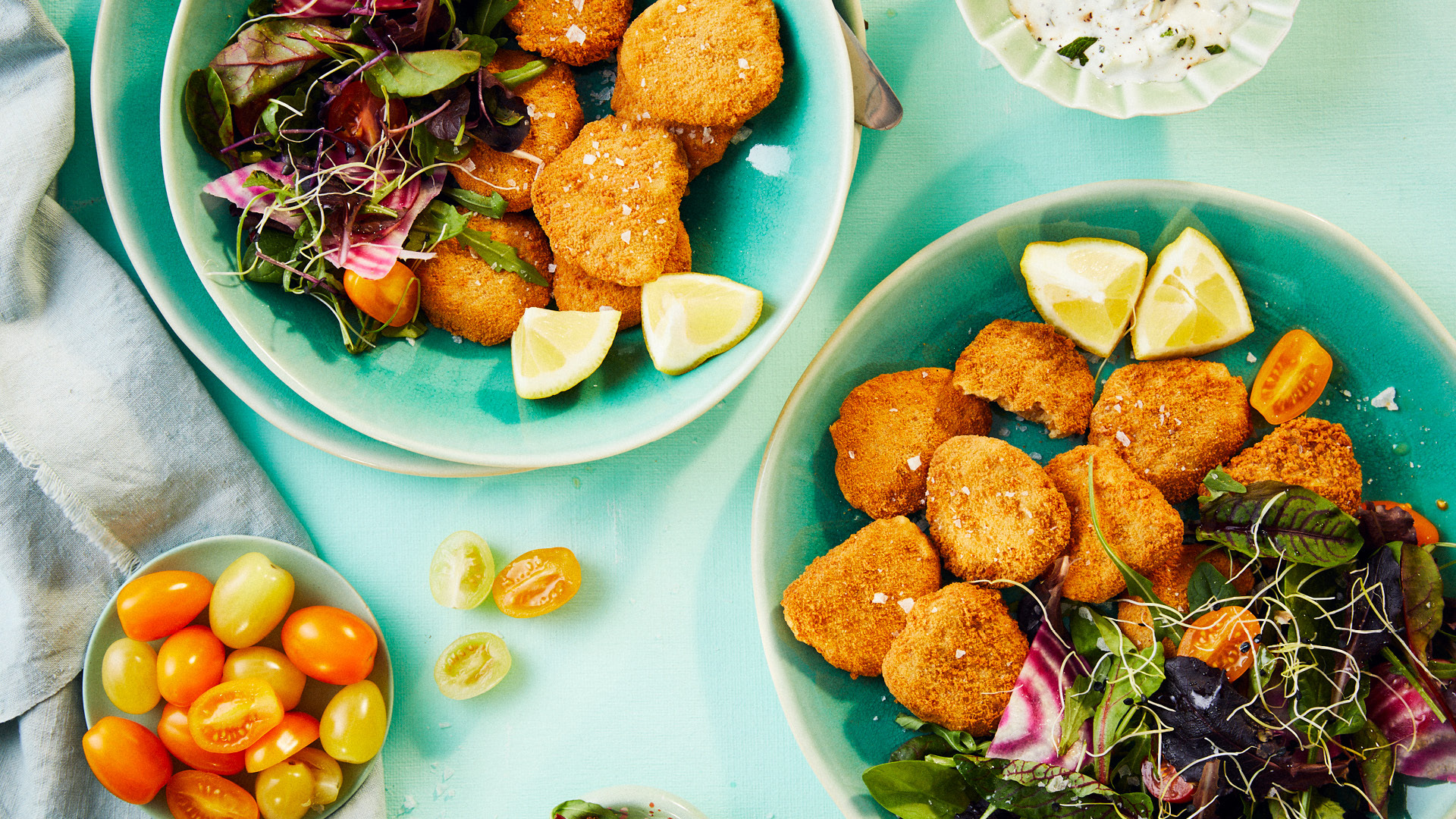 endori veggie nuggets mit Salat rezept endori veggie nuggets mit Salat rezept